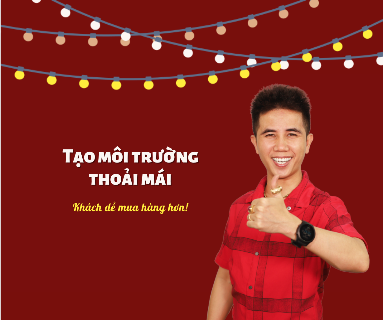 Hãy tạo không gian bán hàng thoải mái